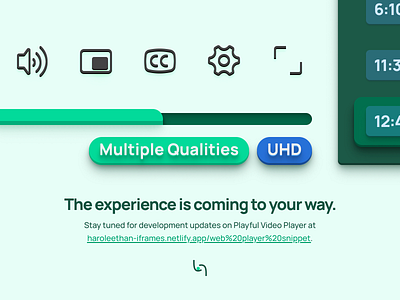 Playful Video Player - Coming Soon 3d artwork branding design figma graphic design illustration media player ui video player