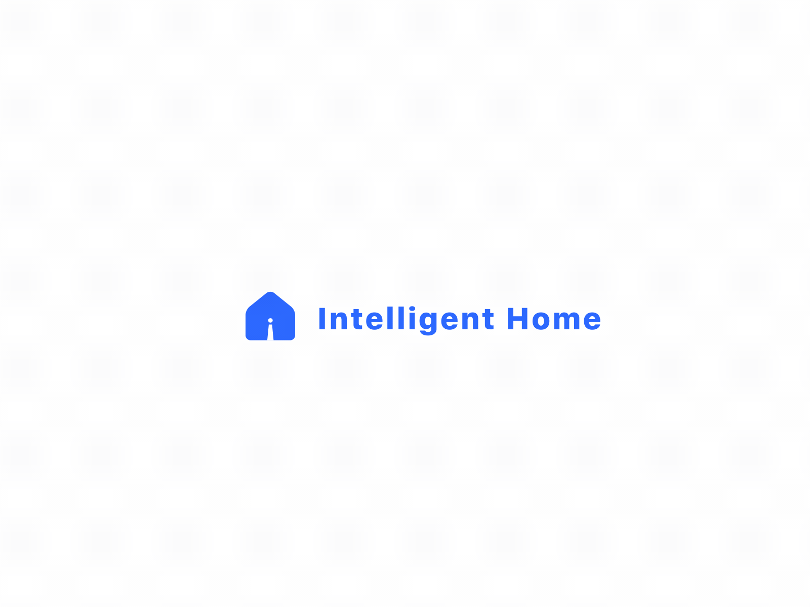 Intelligent Home Logo animation app icon identity illustration illustrator lettering type web website