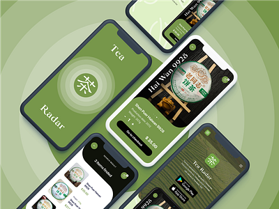 Tea Radar Mobile App mobile app mobile app design mobile ui ui uidesign uxui web animation web design webdesign