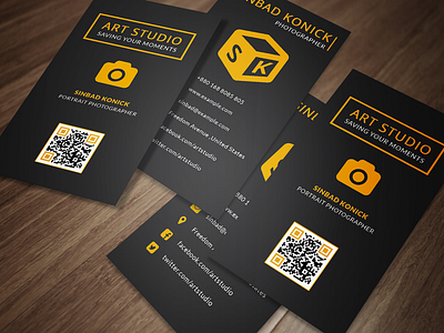 Art Studio Creative Photographers Business Card