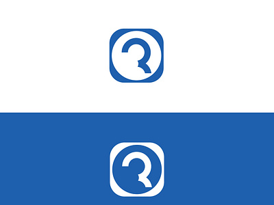 Letter R Square Rounded Logo Design