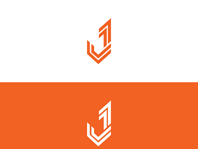 Logo J letter in isometric font initial monogram business card company logo j design j logo logo design milimails design typography