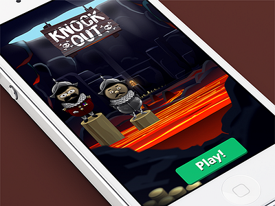 Quiztador - Knockout stage cartoon game iphone mobile quiz ui