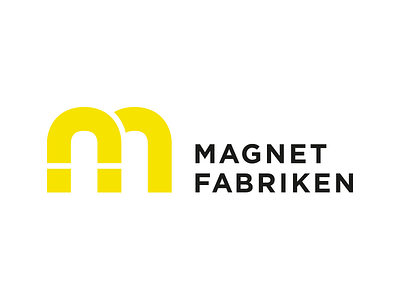 Magnetfabriken / Magnet Factory identity logo magnet symbol