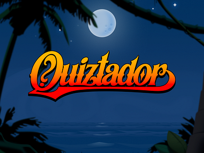 Quiztador - New logo cartoon game identity illustration logo quiz