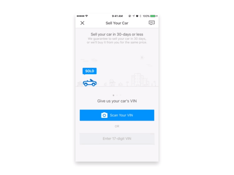 Beepi - Sell side Onboarding #1 app bayarea car google hiring illustration ios iphone mobile sanfrancisco ui ux