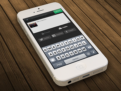 Lightt App New Compose screen app ci hand icon iphone iphone5 mobile psd template ui ux