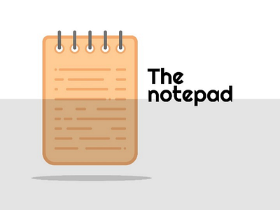 The icon of Notepad design digital icon illustrator notepad photoshop блокнот дизайн иконка иллюстратор фотошоп