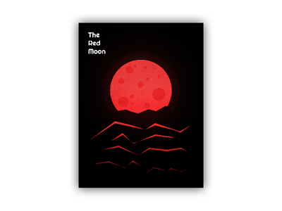 The Red Moon design digital graphic illustrator mark moon photoshop poster red web webdesign yolopek графика дизайн. иллюстратор йолопек красный луна постер фотошоп