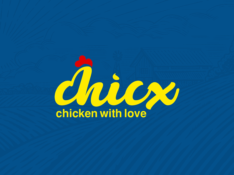 Chicx chicken "Logo & packaging chicken chicx design logo logodesign logos logotype love packaging
