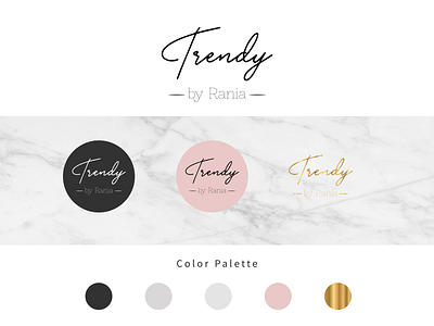 Trendy Logo design fashion identity logo logotype trend trendy