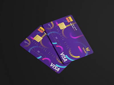 Wafa Bank bank design logotype visa card visual wonder