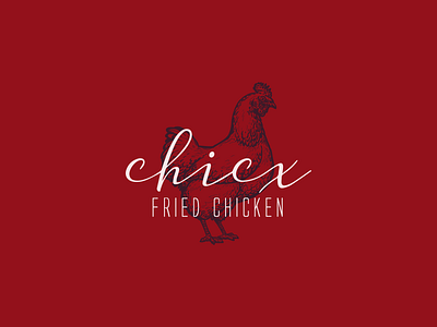 Chicx Logo branding chicken fried chicken identity logo logos logotype vector