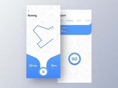 Runing UI app ui 插图 设计