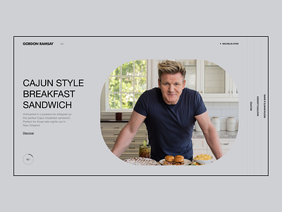 Gordon Ramsay - Concept website design minimal ui ux web