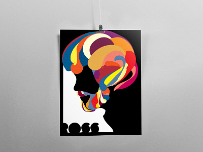 Ross digital illustration illustrator pop art poster design