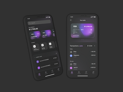 Financial App app design mobile ui ux