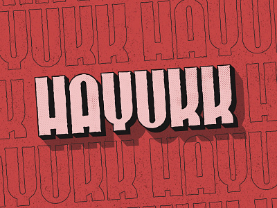 HAYUKK - Digital Lettering comic comic style digital artwork font lettering logo retro typography