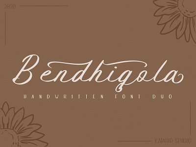Bendhigola - Handwritten Font Duo authentic calligraphy brand branding calligraphy classic style elegance elegant font font font design lettering logotype lovely font script typeface typography