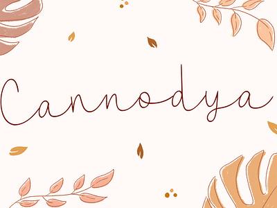 Cannodya - Handwritten Monoline Font