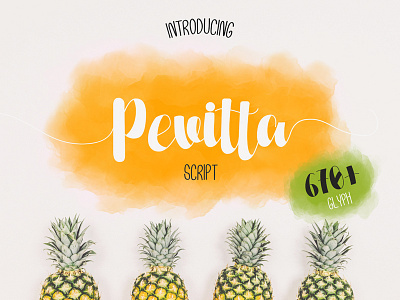 Pevitta Font bounce bouncy branding calligraphy duo font font design font family fruits fun lettering products script signature signature font summer typeface typography