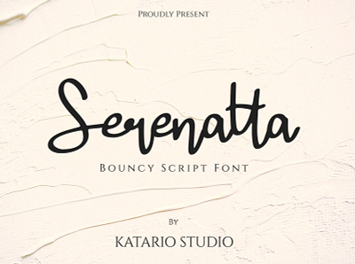 Serenatta Font bouncy brand branding calligraphy font lettering logo logotype script typeface typography weddings