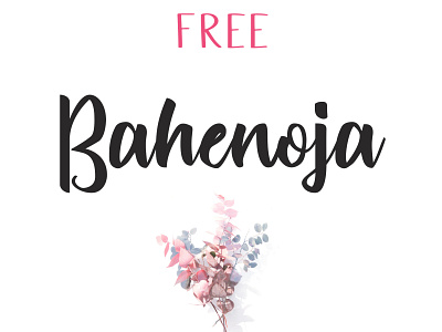 BAHENOJA - FREE SCRIPT FONT