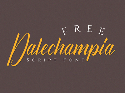 DALECHAMPIA - FREE SCRIPT FONT beauty brand calligraphy cosmetic culinary dafont font fonts food free free font free script font freebies italic music script typography wedding