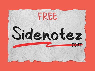 SIDENOTEZ - FREE BRUSH SCRIPT FONT