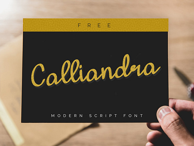 CALLIANDRA - FREE SCRIPT FONT