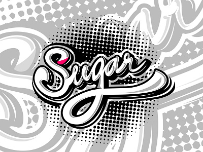 Sugar apparel clothing custom custom lettering custom type customdesign design graphicdesign illustration lettering logo typography vector