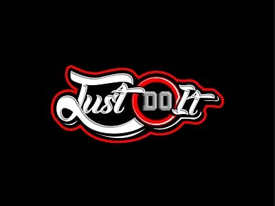 Just Do It apparel branding clothing coreldrawx7 custom custom lettering custom type customdesign design graphicdesign icon design illustration lettering logo typography vector