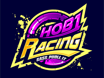Hobi Racing art dragrace icon logo logoinspiration productdesign racing text typo typographic vector