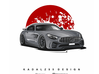 Mercendes Gtr automotive automotive design car drawtodrive graphicdesign illustration mercedes mercedes benz sport car vector vehicle design