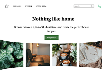 Build your Home aesthetic clean design e commerce landing shop ui web