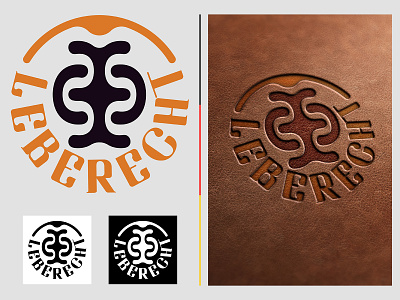 Leberecht - German hand craft leather brand branding design leather leather accessories logo