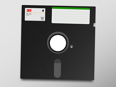 5-25 floppy flat icon illustration