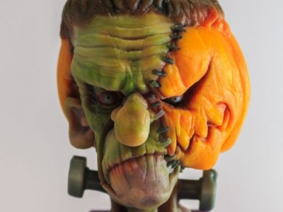 Pumpkinstein Colour 3D Print