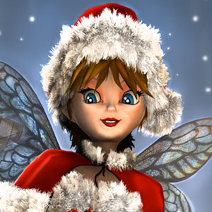Flutterverse Xmas Fairy character cute fairy flutterverse ipad low polygon unity xmas