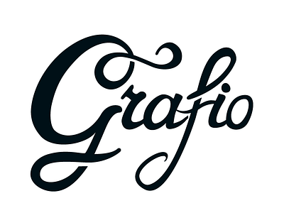 Grafio caligraphy grafio logo typography