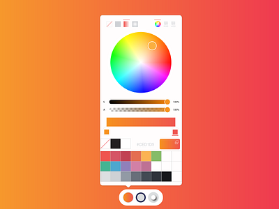 ProtoSketch Gradient Popover color flat interface ios8 ipad picker popover ui widget