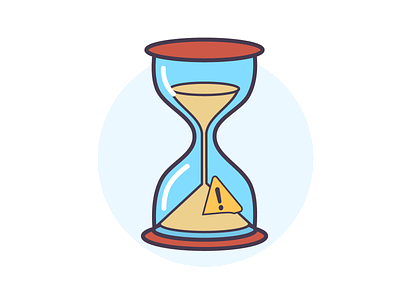 Limited Time hourglass illustration limited little no time productivity time time management