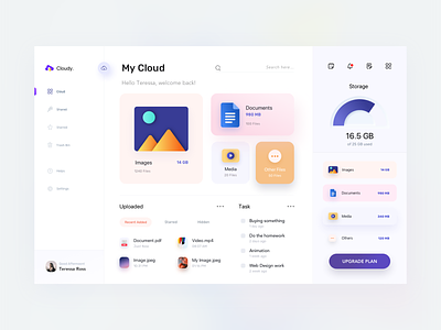 Dashboard - Cloud File Manager