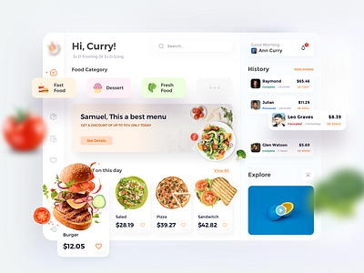 Web app for ordering food