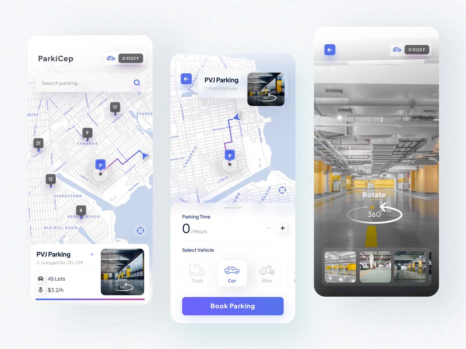 ParkiCep - Parking space finder app by Jajang Irawan on Dribbble