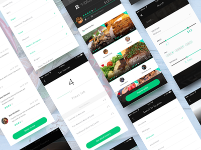 Dishes Category dishes eat jurnal finder food mobile app restaurant sketch ui ux