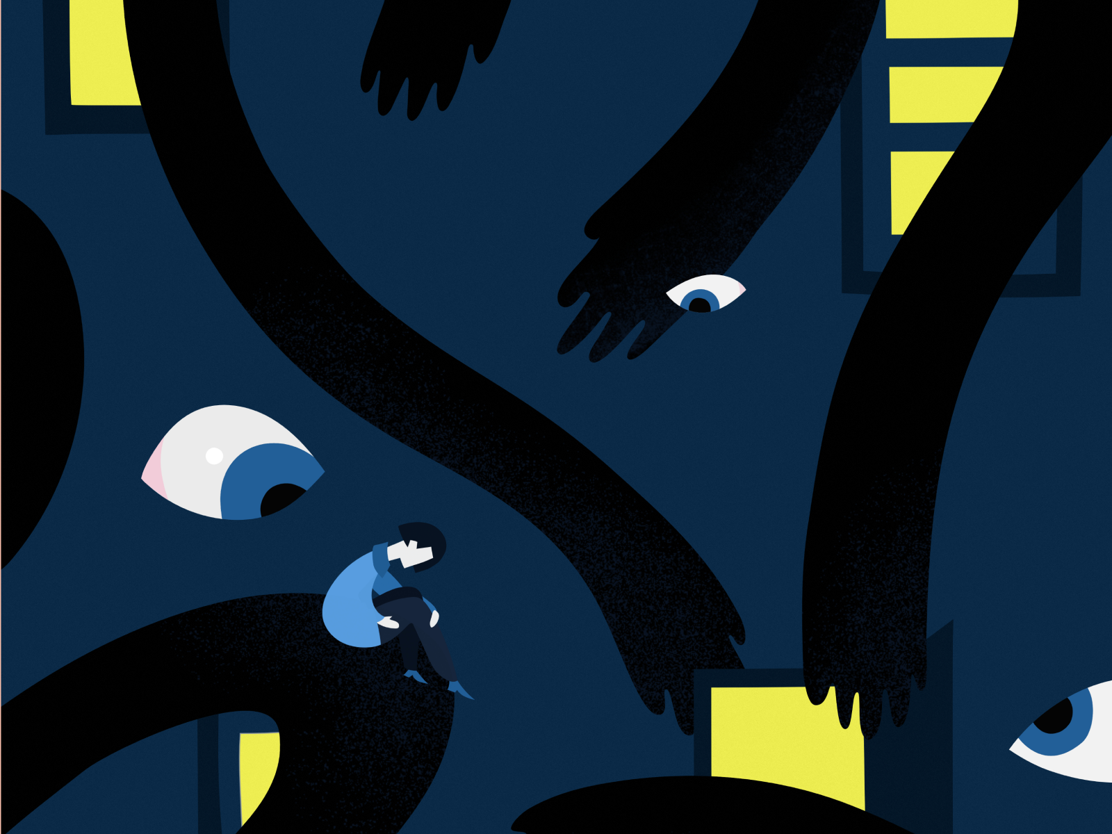 Fear Illustration by Lesia Artymovych on Dribbble