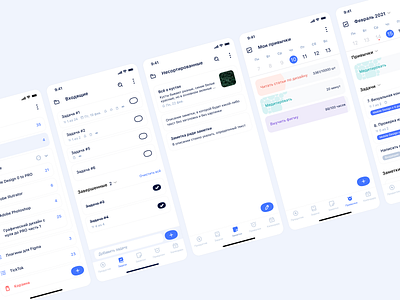 20|10 — Task Manager App app design flat minimal note task todolist ui ux