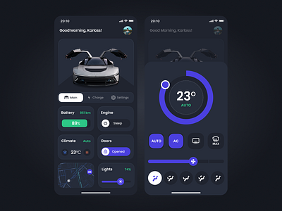 DeLorean 2021 App Concept app car car app concept delorean design design app free free app freebie product tesla ui uiux