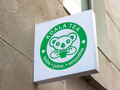 Koala tea branding concept design design logo art icons customers icon design illustrator logo